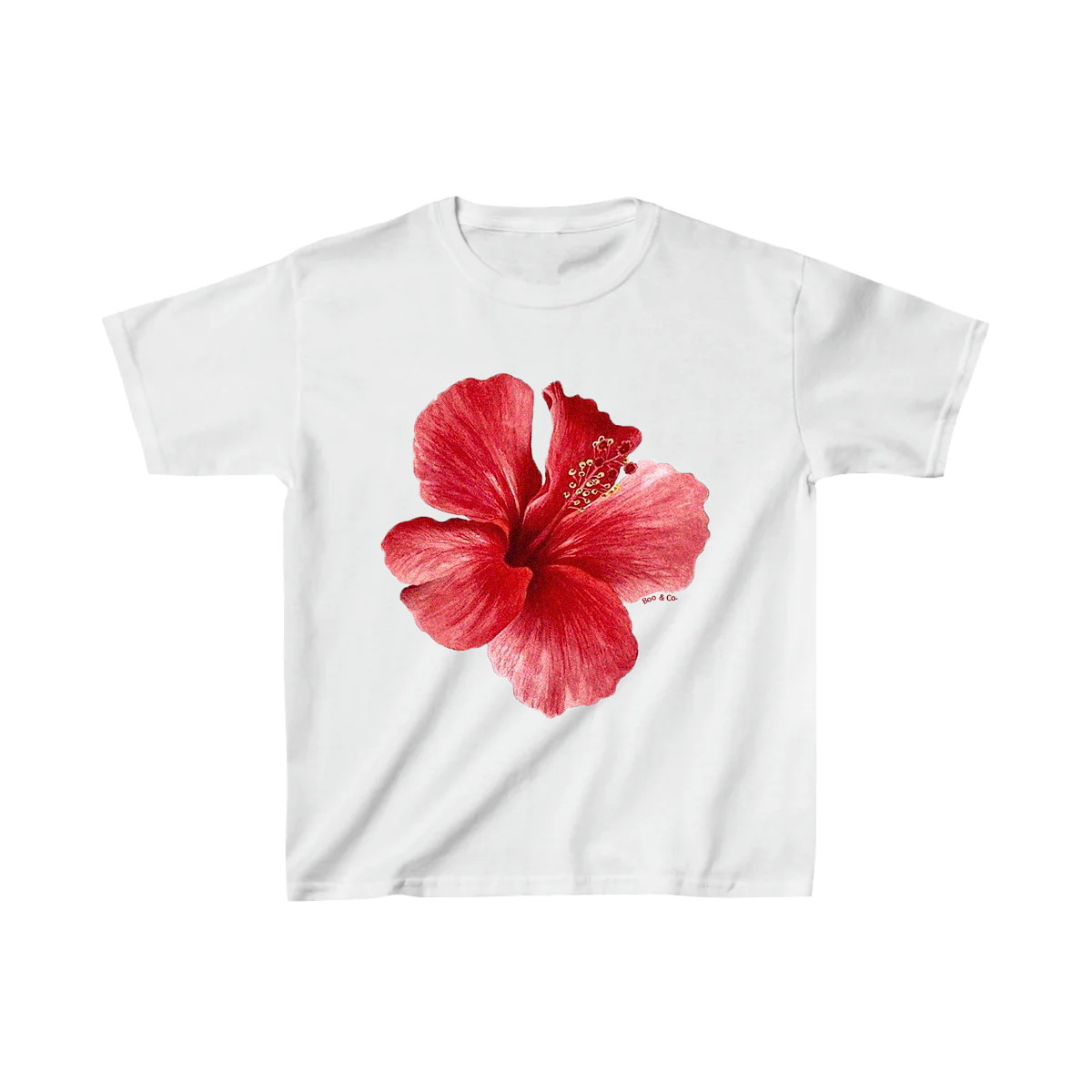 Solo Hibiscus Short-Fit Tee