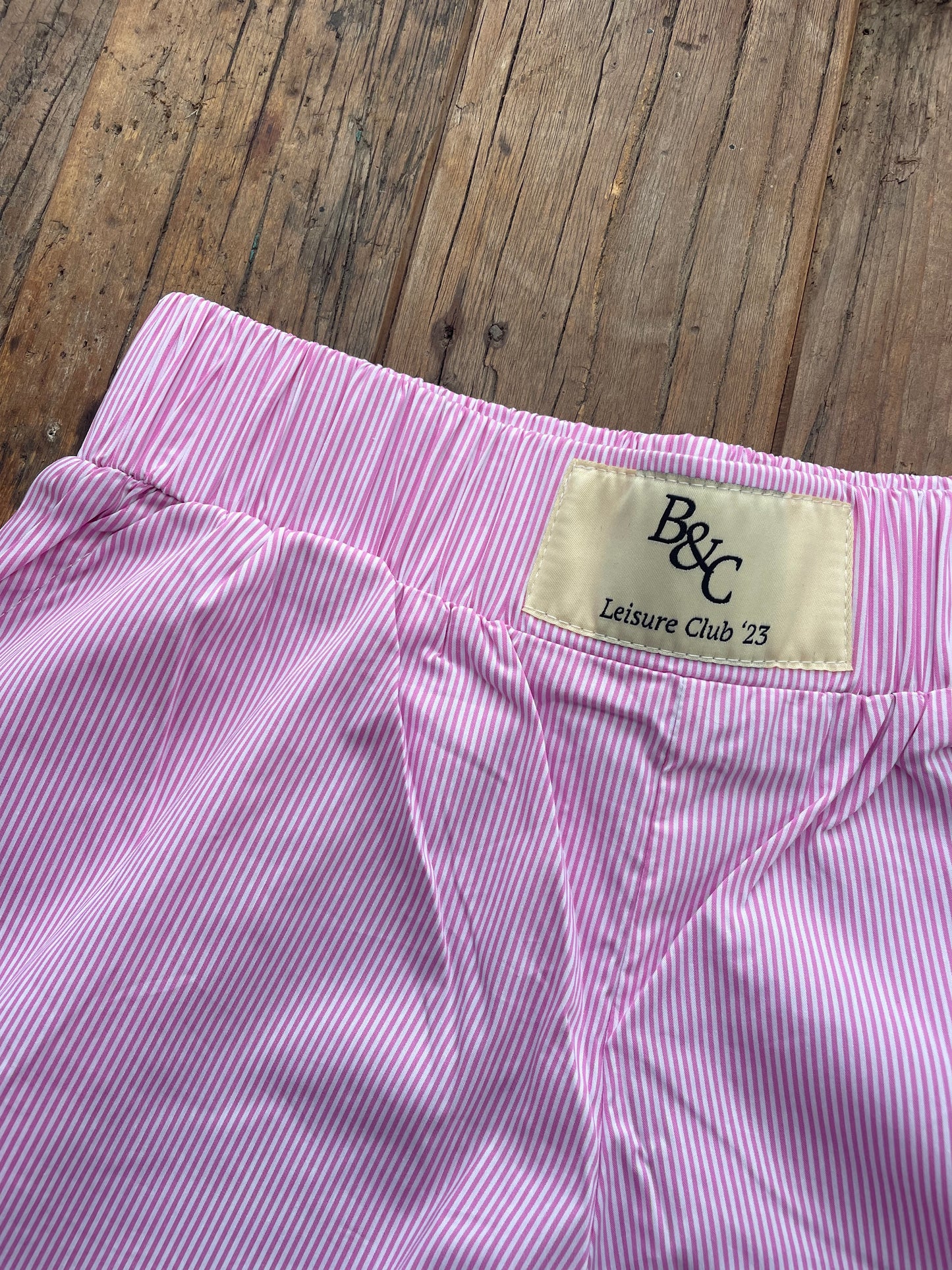 Lula Boxer Shorts - Pink Pinstripe